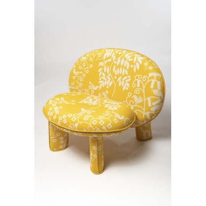 Крісло Dino жовте ARHIVE FABRIC SERGIY KOLOS ShishkaProject